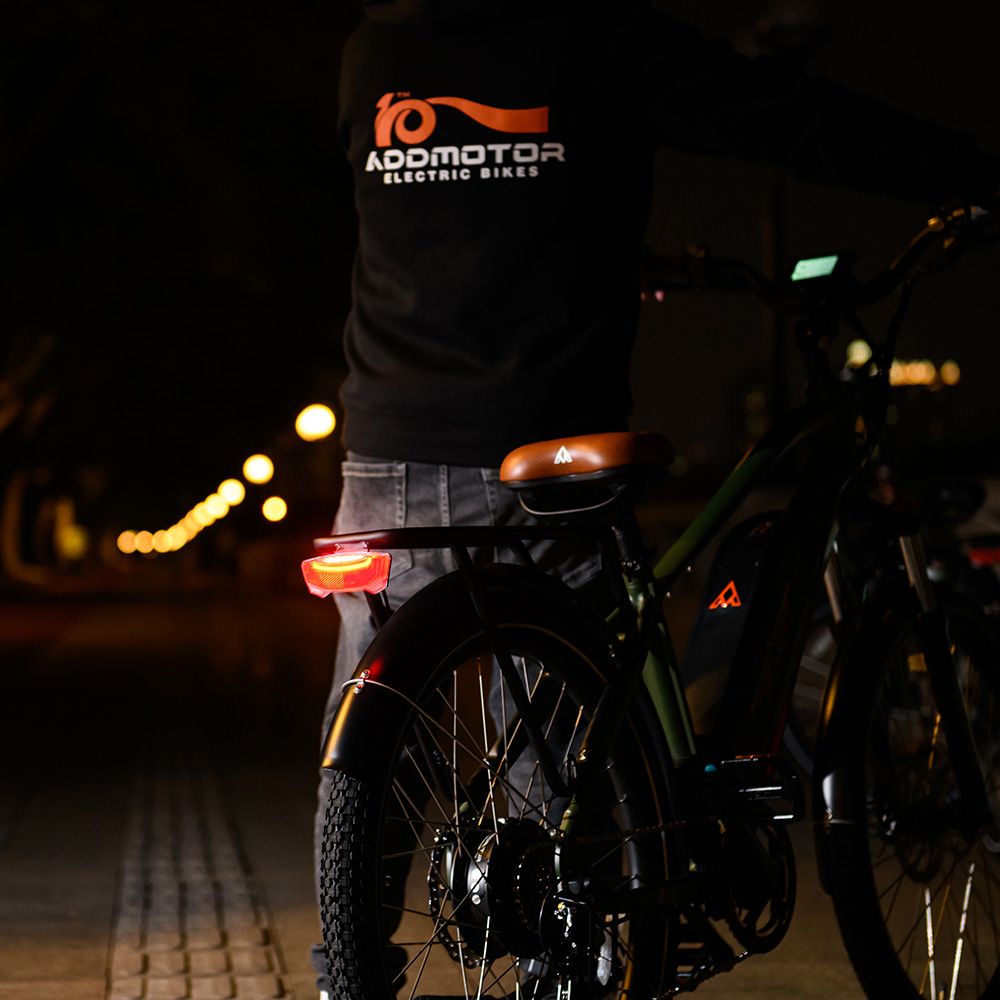 Night Time Riding with An Addmotor Electric Bike