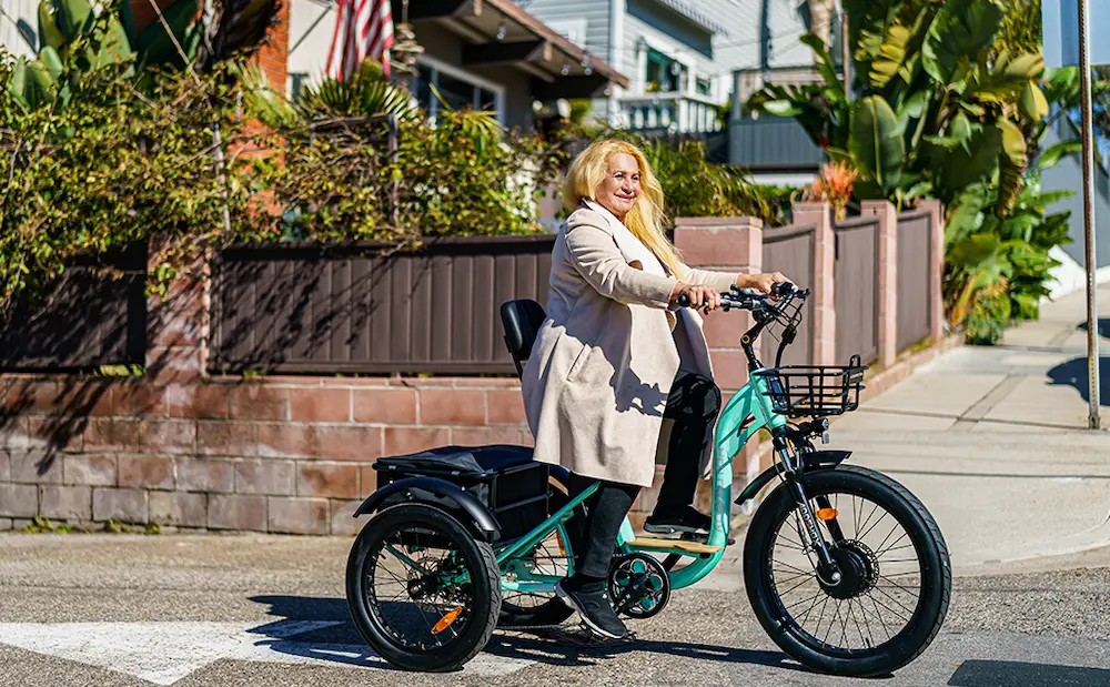 grandtan-city  Electric Tricycle for Adults Cyan Green