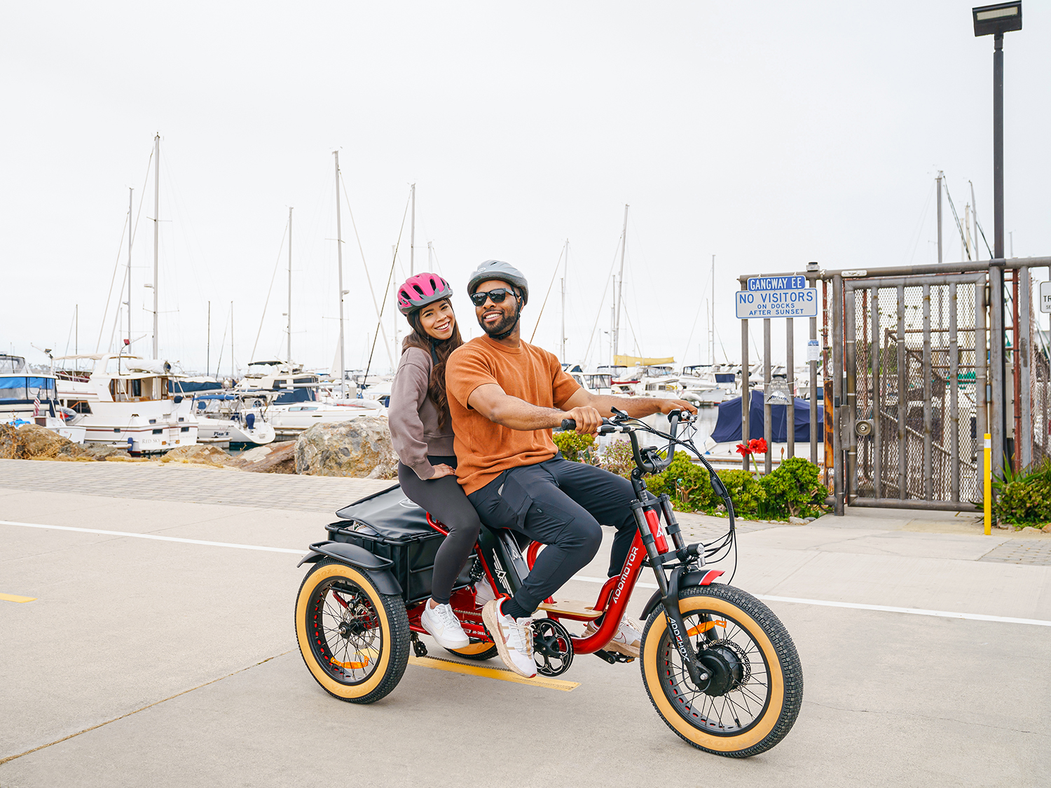 Soletri M-366X Electric Trike for Two Adults Red