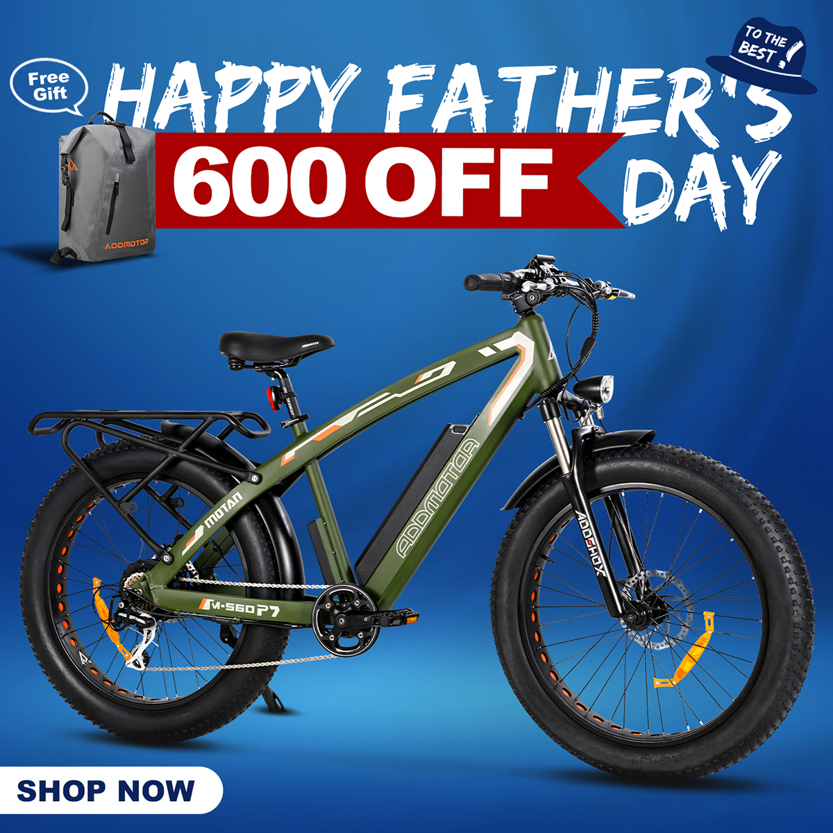 Addmotor Father's Day Electric Bike Sales 2022 - Up to $600 Off